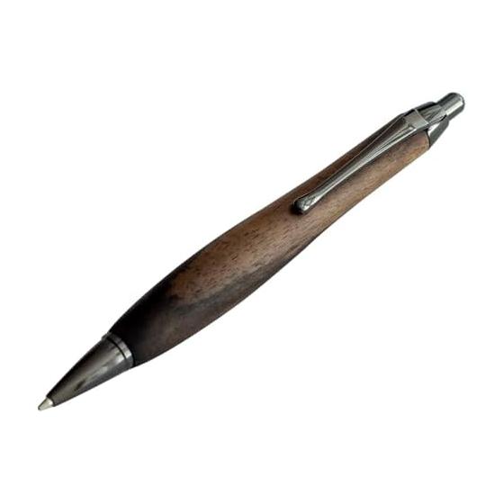 Luminio Wooden Thick Barrel Mechanical Pencil 0.5mm Premium Rare Wood Craftsmanship Handmade Japan (Ebony)