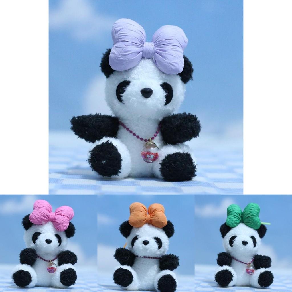 Adorable Cute Plush Panda Keychain Toy Soft Pp Cotton Stuffed Animal Decor
