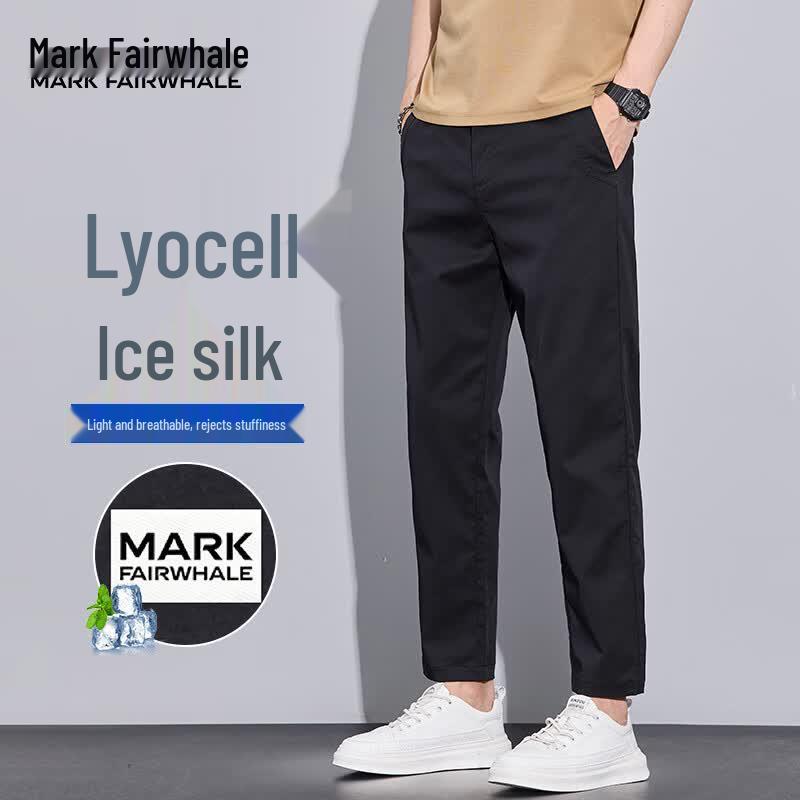 

MARK FAIRWHALE Men s Slim-Fit Tencel Lyocell Casual Pants 30