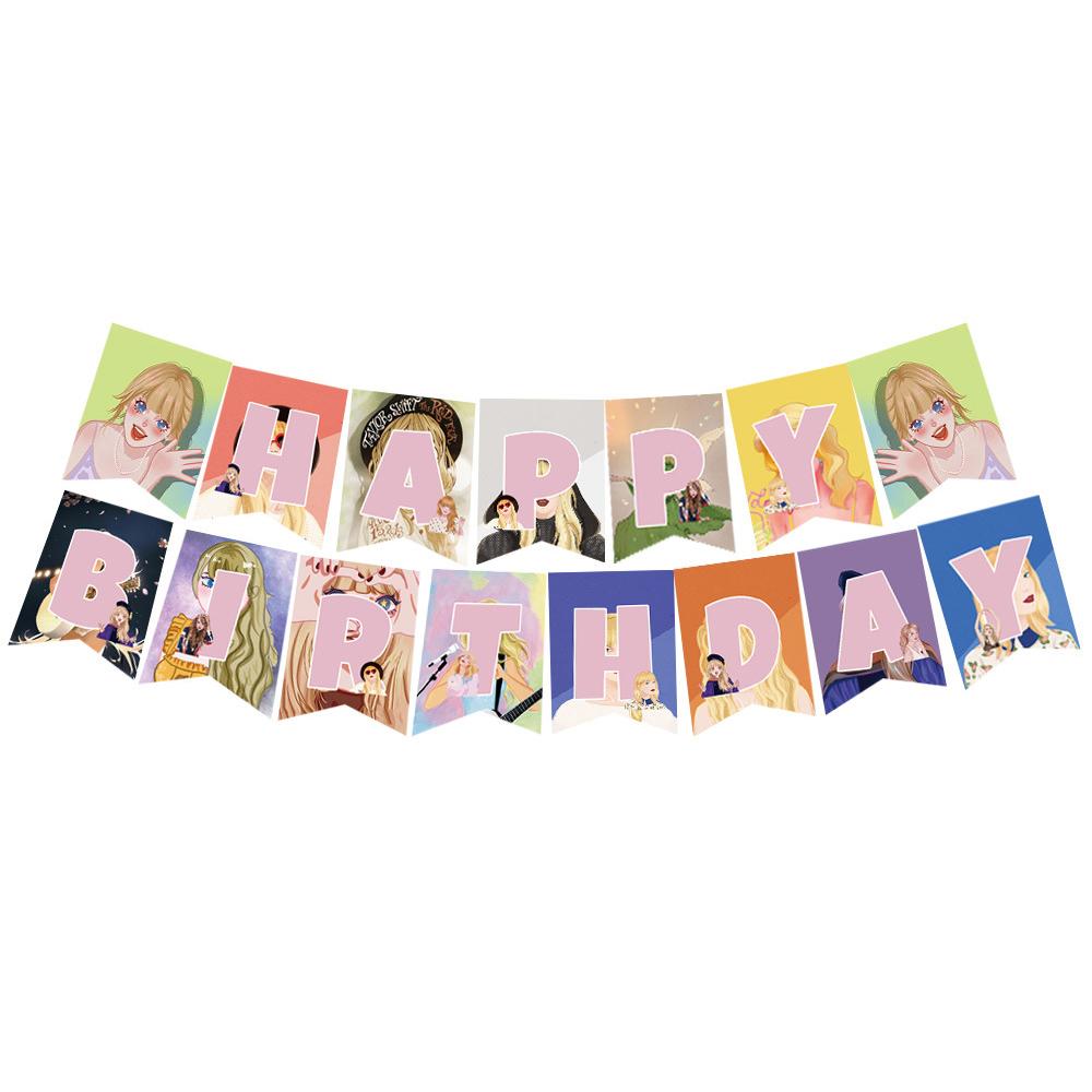 Taylor Singer Party Decorations Including Cake Topper Banner Balloon For Fans