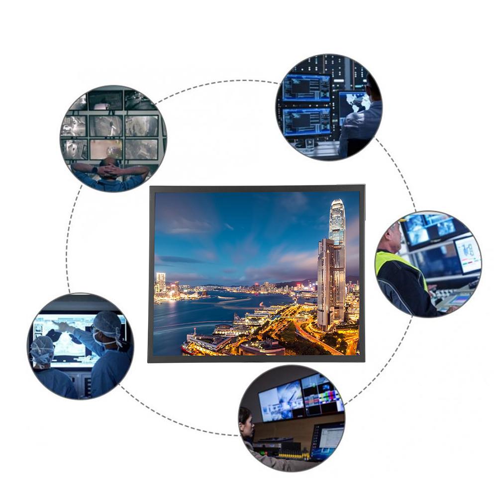 19 Inch Multi Point Capacitive Touch Screen 4:3 1280 x 1024 Industrial Monitor