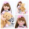 BZDOLL 60 cm Mjuk Silikon Reborn Baby Doll Leksaker Som Äkta Vinyl Prinsessan Toddler Alive Bebe Girl Bonecas Barn Födelsedagspresent