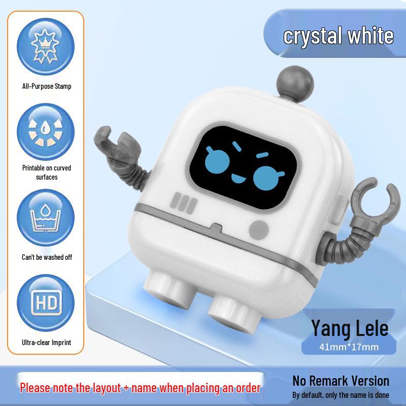 

Waterproof, Fade-Resistant Robot Stamp for Curved Surfaces: Plastic, Clothing, Ceramics, Kindergarten Use
