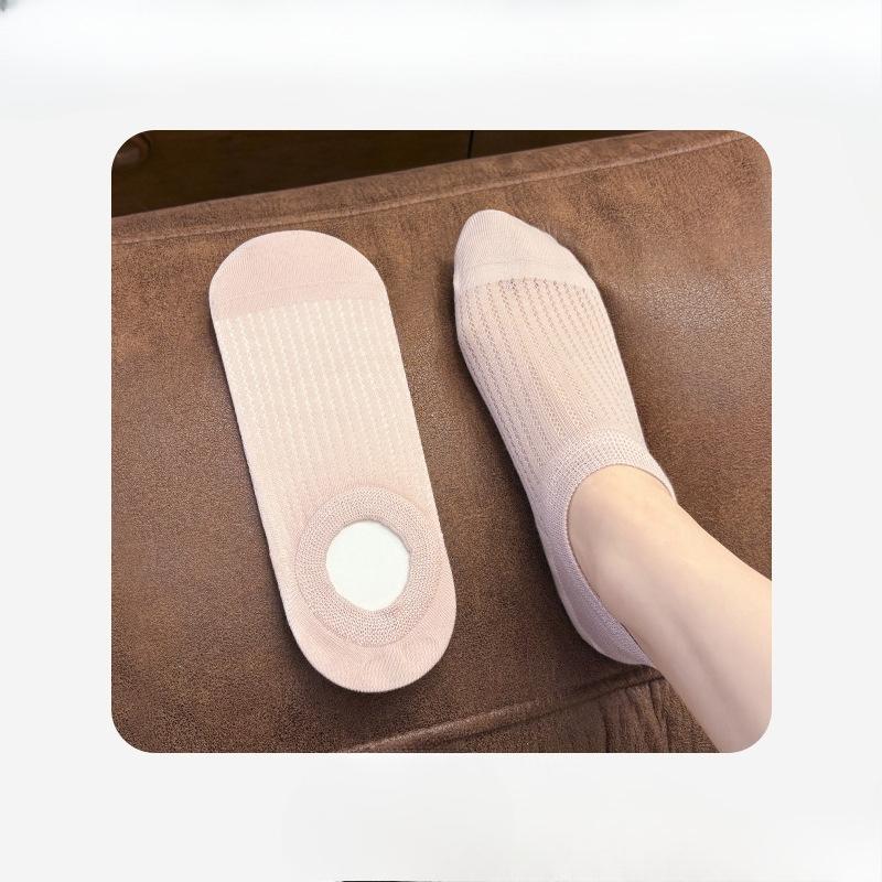 Women s Summer Lightweight Stockings - Dopamine Color, Low-cut, Invisible Stockings, Anti-slip, Non-slippery, No Bone Short Stockings 1 pair розовый