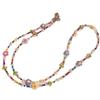 Long Colorful Tulip Flower Beaded Phone Strap Bag Chain Pendant for Girls