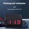 DC 3.0V-30.0V Digital Car Voltmeter Automotive Voltage Meter Waterproof 12V 24V Motorcycle Vehicle LED Display Voltage Tester