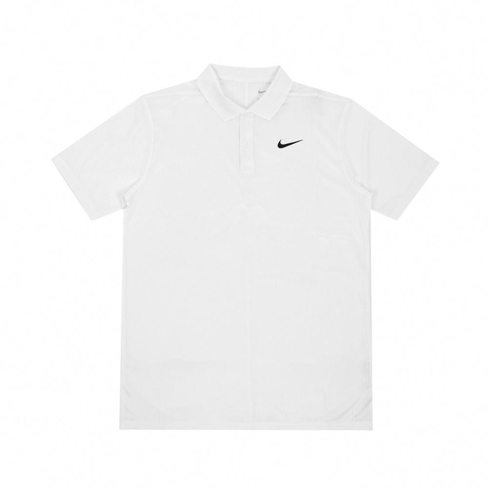 Nike Dri-Fit Victory+ Solid Polo Neck Pullover Short Sleeve T-Shirt Men Tops White DV8538-100