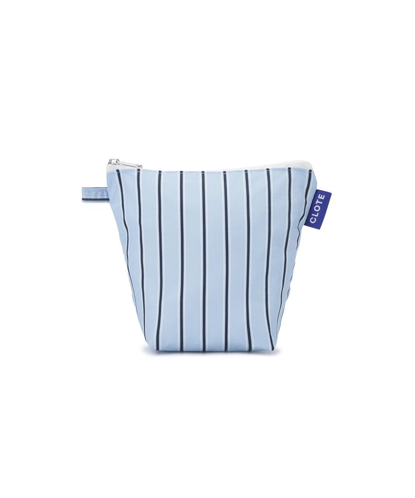 Clote Standing Pouch - Striped Blue