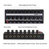1/4" TRS Input/Output Stereo Headphone Amplifier 8-Channel Channel Line Mixer  Studio Recording