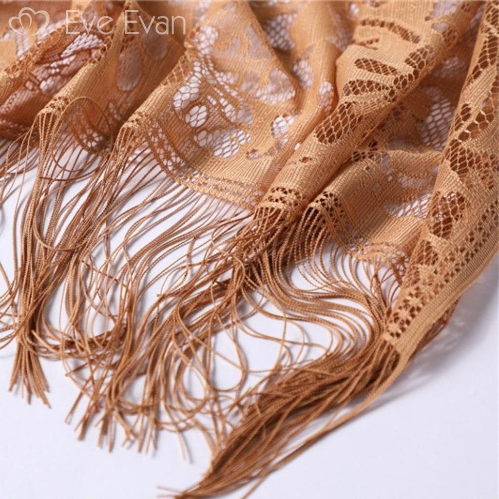 Eve Evan Lace Stole with UV Protection and Air Conditioning Perfect for Formal Nights Office Dress Dress Brown Women's Protection, Occasions,
