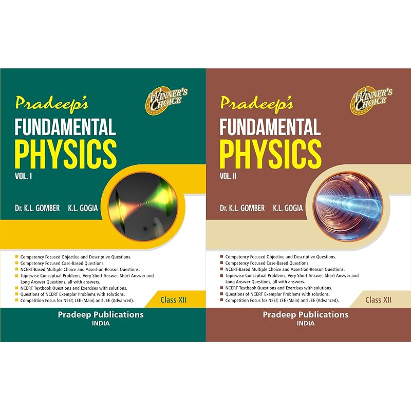 Pradeep'S Fundamental Physics For Class 12 (Vol. 1 & 2) Examination 202526