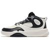 Erke Qingtian 2.0 Retro Comfortable Slip-Resistant Lightweight High-Top Sneakers Men sneakers Micro-Crystal-White True-Black 51124401223-003