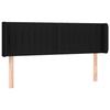 3123474 vidaXL LED Headboard Black 147x16x78-88 Cm Fabric