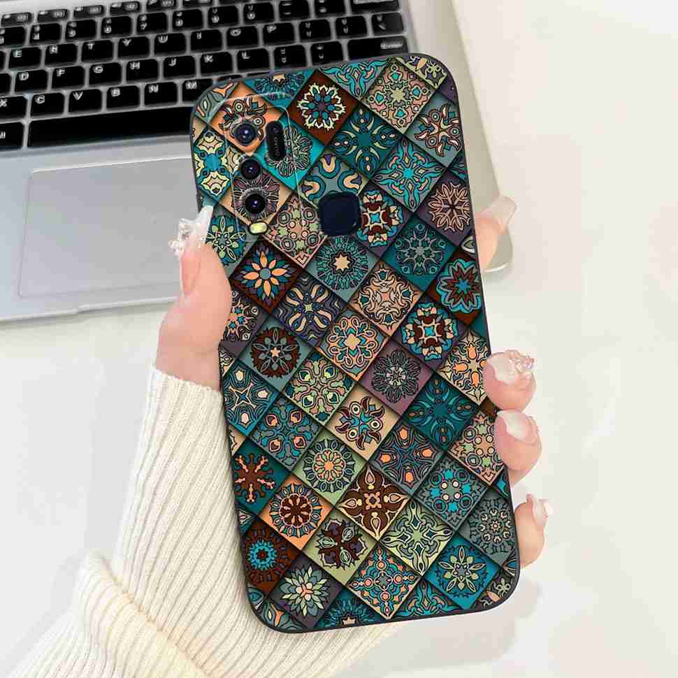 For vivo Y50 2020 1935 6.53" Case Cherry Girl Soft Silicone Cover Cartoon Rabbit For Vivo y50 VIVO Y50 V1965A Phone Cases Bumper