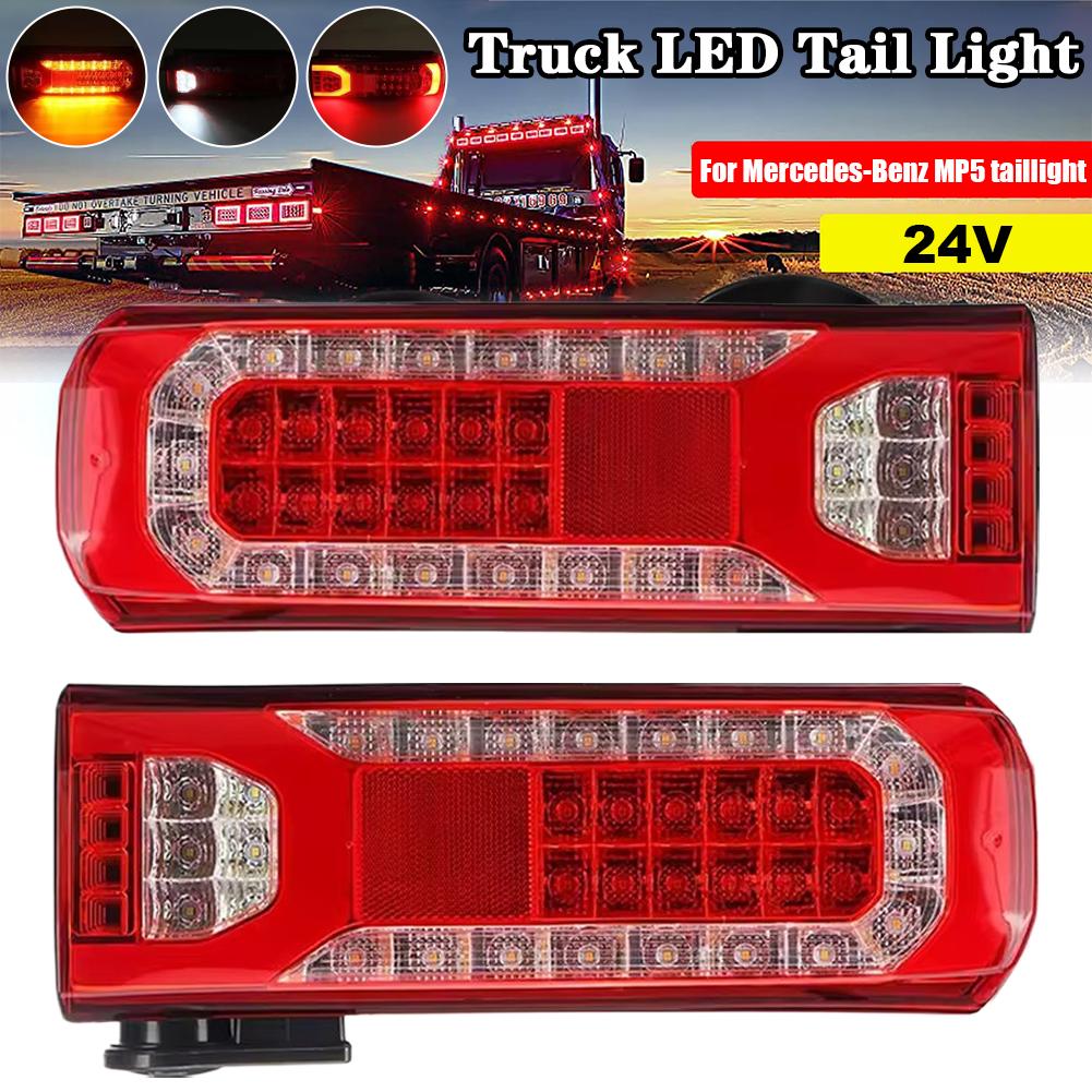 NEW ACTROS LED Tail Lamp 24V Car Trailer Trucks Tail Lights Car LED Rear Tail Light Running Turn Signal for Benz Truck 1pcs Q9C8