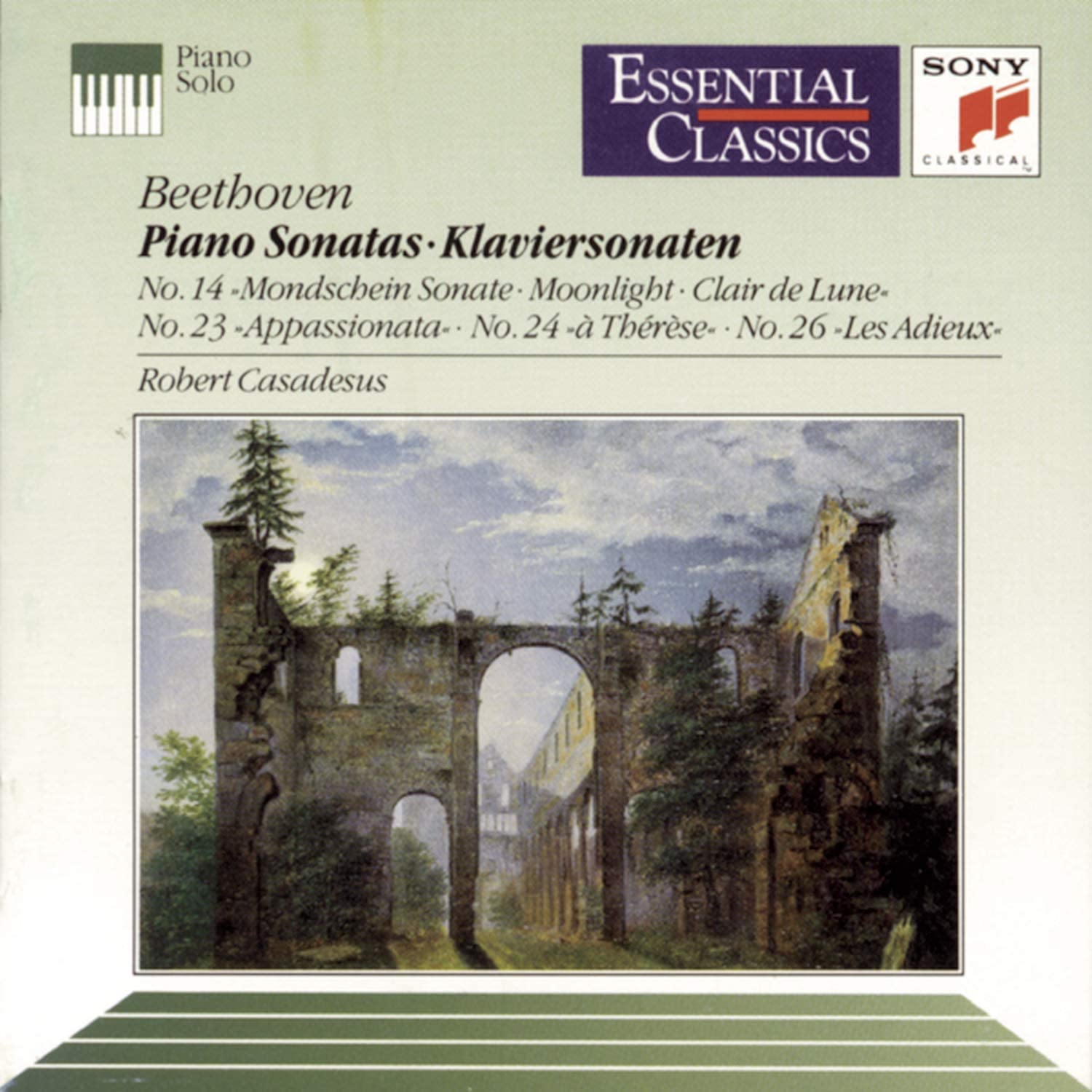 

КОМПАКТ-ДИСК БЕТХОВЕН; CASADESUS - Moonlight & Appassionata Sonatas Non Japan Classical Used