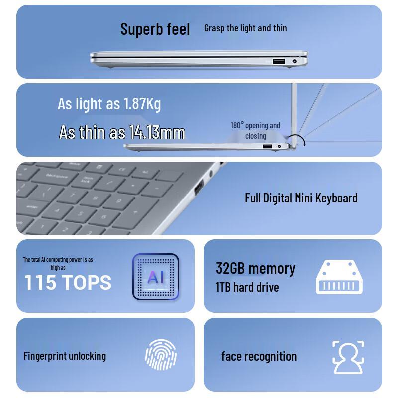 Dell 16Plus 16-inch OLED AI Laptop (CN version)