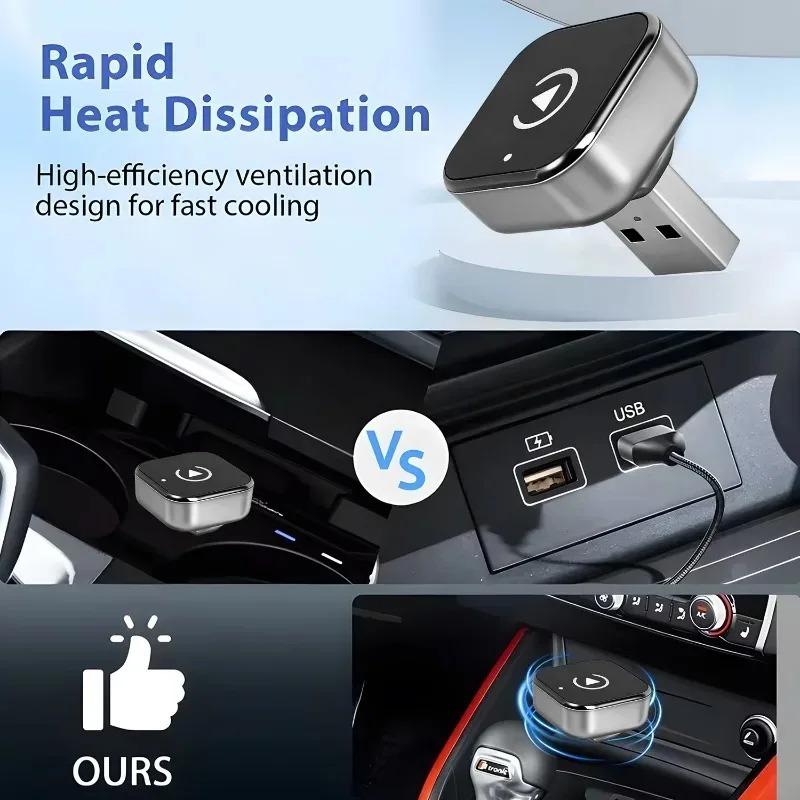 Car Smart System AI Smart Box 2in1 Carplay Box Wired To Wireless Adapter for IPhone Wireless Control Plug and Play Carplay