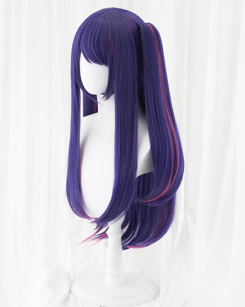 High-quality Ai Hoshino wig, anime-inspired, heat-resistant, perfect for parties, events, and costumes. Includes wig net. New