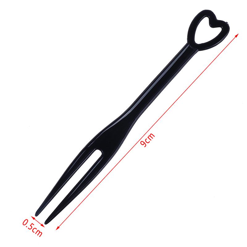 500Pcs/200Pcs Heart-Shaped Cake Forks Mini Children Plastic Dessert Fruit Fork Dinnerware Party Bake Utensils