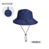 New Summer Waterproof Bucket Hat Men's Outdoor Fishing Mountaineering Hat Folding Storage Color Matching Sunshade Sun Protection Hat Children