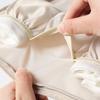 Sac de Rangement Portatif Beige pour Lingerie avec Compartiment Privé à Fermeture Éclair pour Soutiens-gorge, Chaussettes et Lingerie Délicate