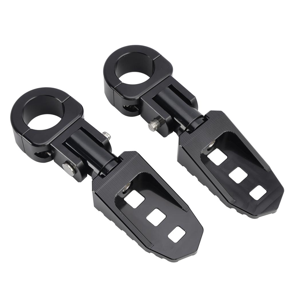 Universal Front Footrests Foot Pegs Fit for Motorcycle with 1.25" Bars