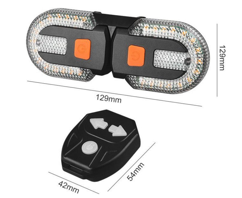 

Перезаряжаемый беспроводной задний фонарь для велосипеда и указатель поворота с пультом дистанционного управления – съемный аксессуар для горного велосипеда