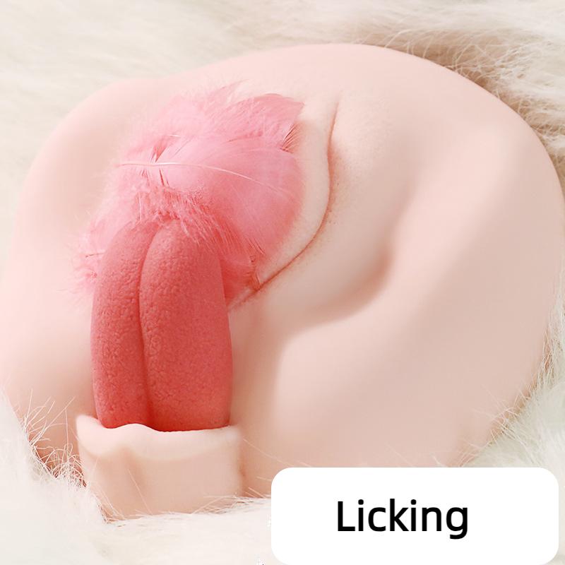 Men's Masturbation Cup Sex Doll Real Skin Feel Big Butt Sucking Tongue Vagina Sex Adult Erotic Sex Toy