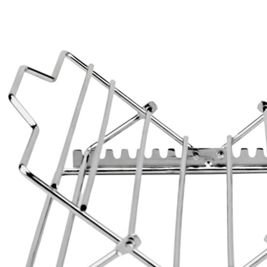 1/2Pcs Adjustable V-Shaped Chicken Roasting Rack Non-Stick Stainless Steel Foldable Roasting Stand Travel Grill Accessories