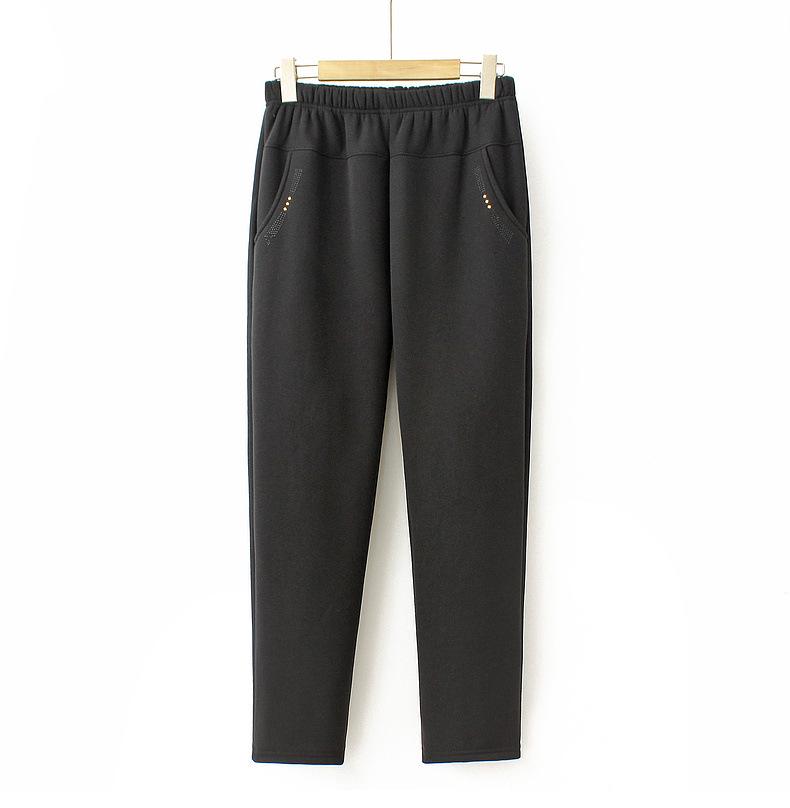 Autumn/Winter Women's Trousers for Middle-Aged & Elderly: Mom's Straight-Leg & Grandma's Loose Fit, Long Casual Pants