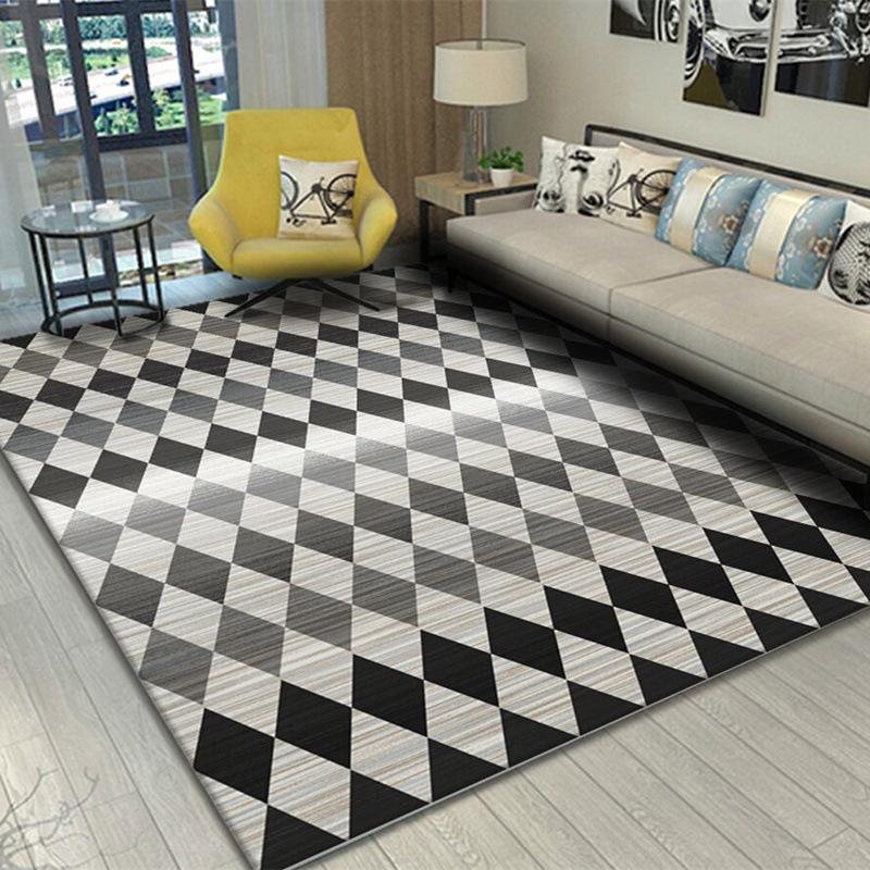 Customized Nordic Light Luxury Carpet for Living Room, Bedroom, or Cloakroom