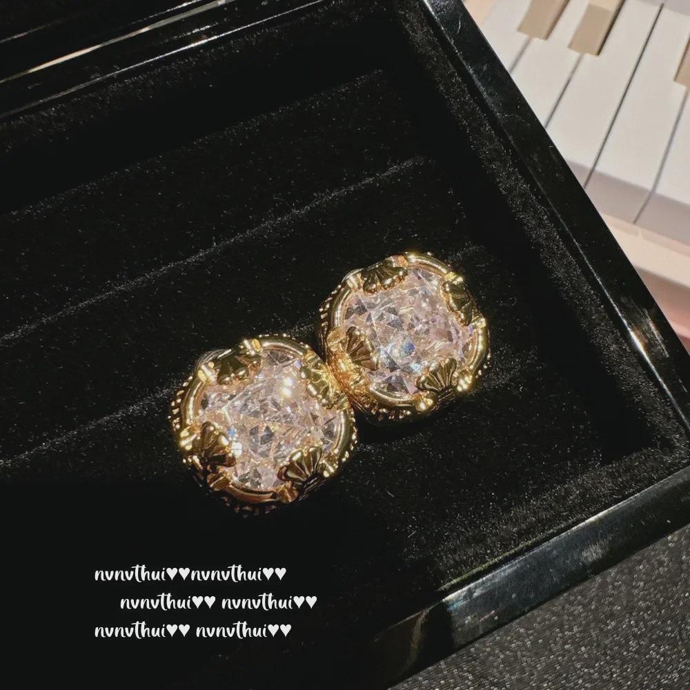 Rosa Quallen Quasten Edelstein Ohrringe