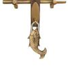 Art Handmade Padlock with Lock 2 Keys Universal Fish Escutcheon Lock