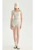 Women's High-Waisted Butt-Lift Yoga Shorts, Nude Feel, Three-Quarter Length