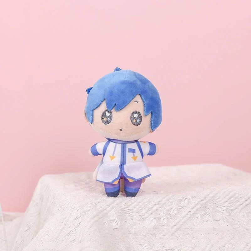 New Hatsune Miku Plush Keychain 14cm Anime KAITO MEIKO Series Len Rin Cute Soft Stuffed Doll Key Chain Bag Pendant Girls Gift