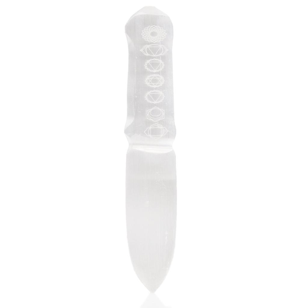 Selenite Ritual Knife Chakra Tool