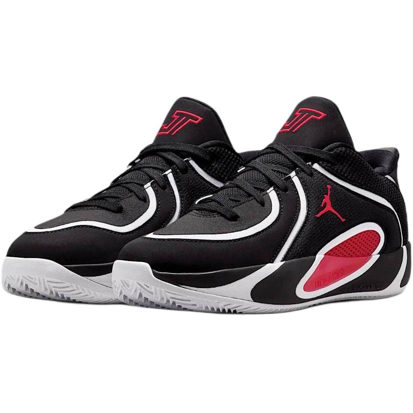 Jordan Tatum 4 Low top Children's Basketball Shoes Black Red Unisex HQ4611-001