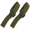 2Pcs Adjustable Straps 150x2.5cm Travel Luggage Fixing Strapping Belts with BucklesGreen