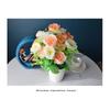 Realistic Silk Petals Artificial Flowers Plastic-wrapped Wire Stems