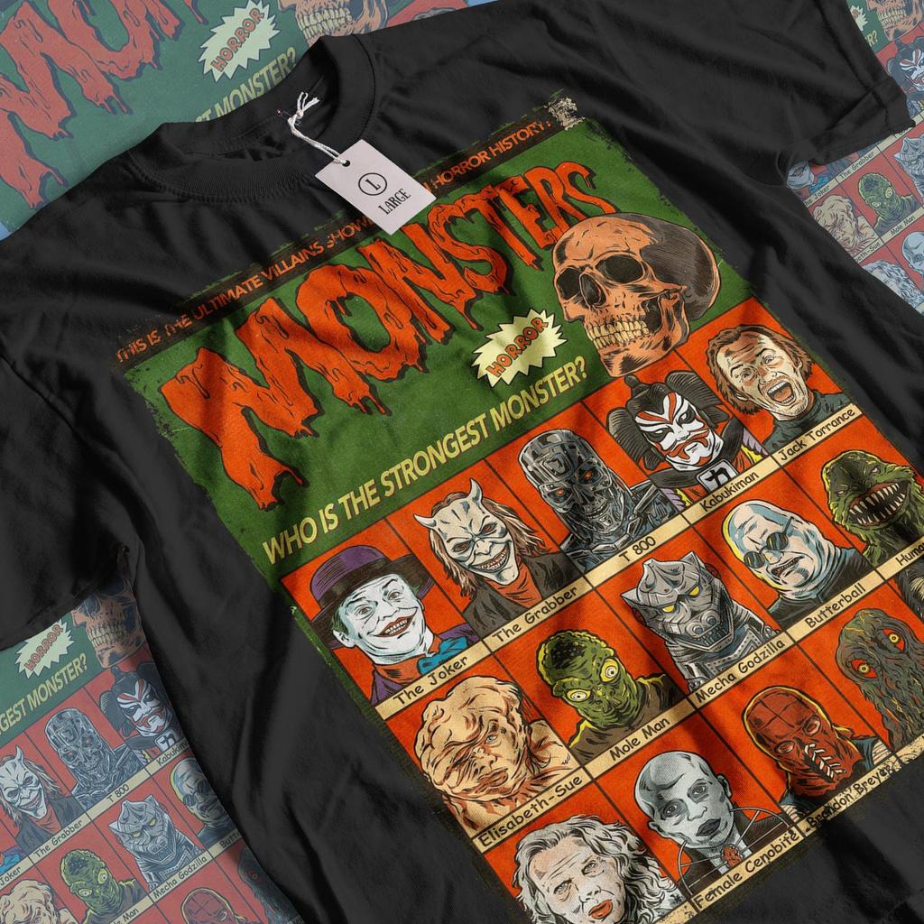 Aesthetic Scary Monsters Movie T-shirt: Vintage Horror Movie Unisex Graphic Tee