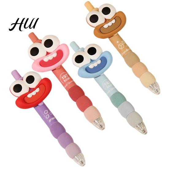 Cartoon Character Pens Gel Pen Big Mouth Ballpoint 0.5mm Comfort Grip Creative Office Supplies Portable Practical Stationery for School Work