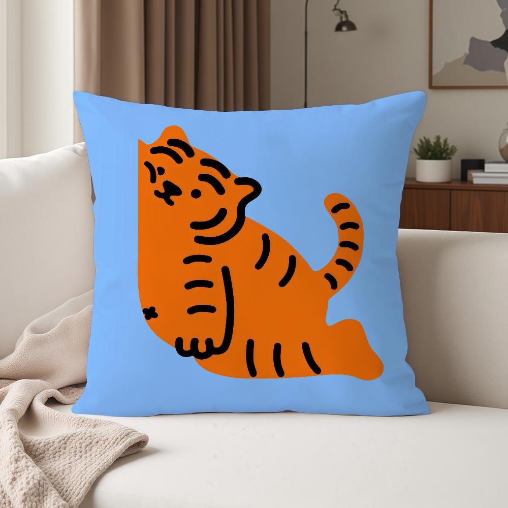 Brand Cartoon MMUZIK TTIGER Pillow Case Suitable For Bedrooms Living Rooms Cars Home Decoration