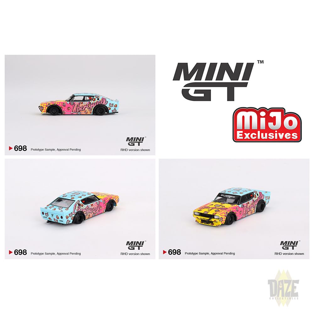 MINI GT 164 Scale MiJo EXCLUSIVE - NISSAN SKYLINE KENMERI LIVERTY WALK (LBWK KUMA)