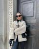 European & American Style Faux Fur Women's Winter Coat, Round Neck, Long Sleeve (8LS2445)