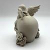 Rose Skull Figurine Demon Angel Wing Skull Statue Sculpture Halloween Holiday Party Home Office Desktop Decoration Ornament