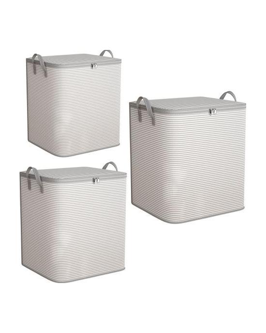 Large Capacity Clothes Storage Basket with Reinforced Handles Zipper Closure Waterproof Extra Large Storage Bag Clothes Tote Bag