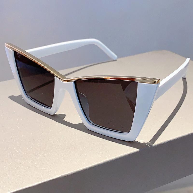 New Fashion Women Sunglasses Personalized Trendy Cat Eye Design Sun Glasses Uv Resistant High End Glasses Men Outdoor Sunnies