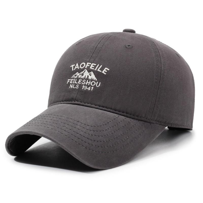 Baseball Cap Women Retro Outdoor Sports Cap Spring Autumn Men's Letter Embroidery Cap