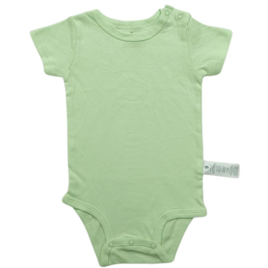 Baby Shoulder Snap Ribbed Cotton Bodysuit - Short Sleeve One-Piece Romper for Boys & Toddlers